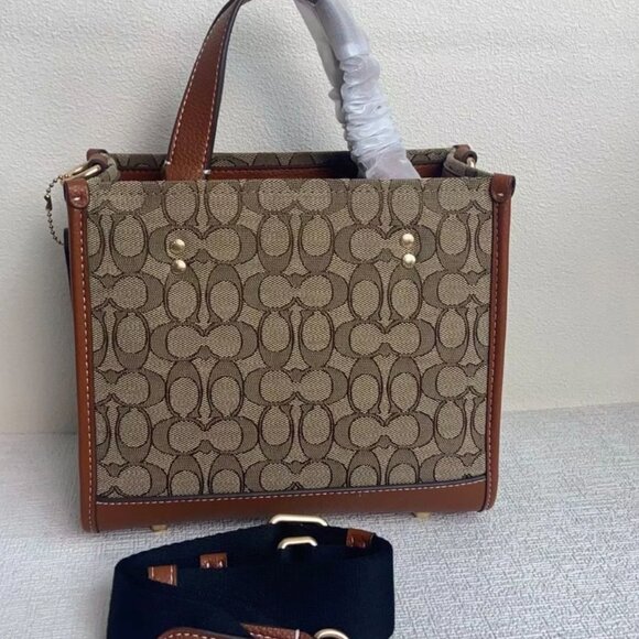 Disney X Coach Dempsey Carryall In Signature Jacquard With Mickey Mouse Print - Picture 4 of 7